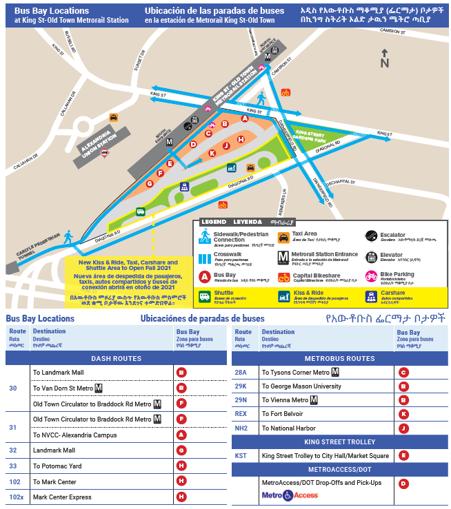 2021 Bus Loop Map King Street TES 